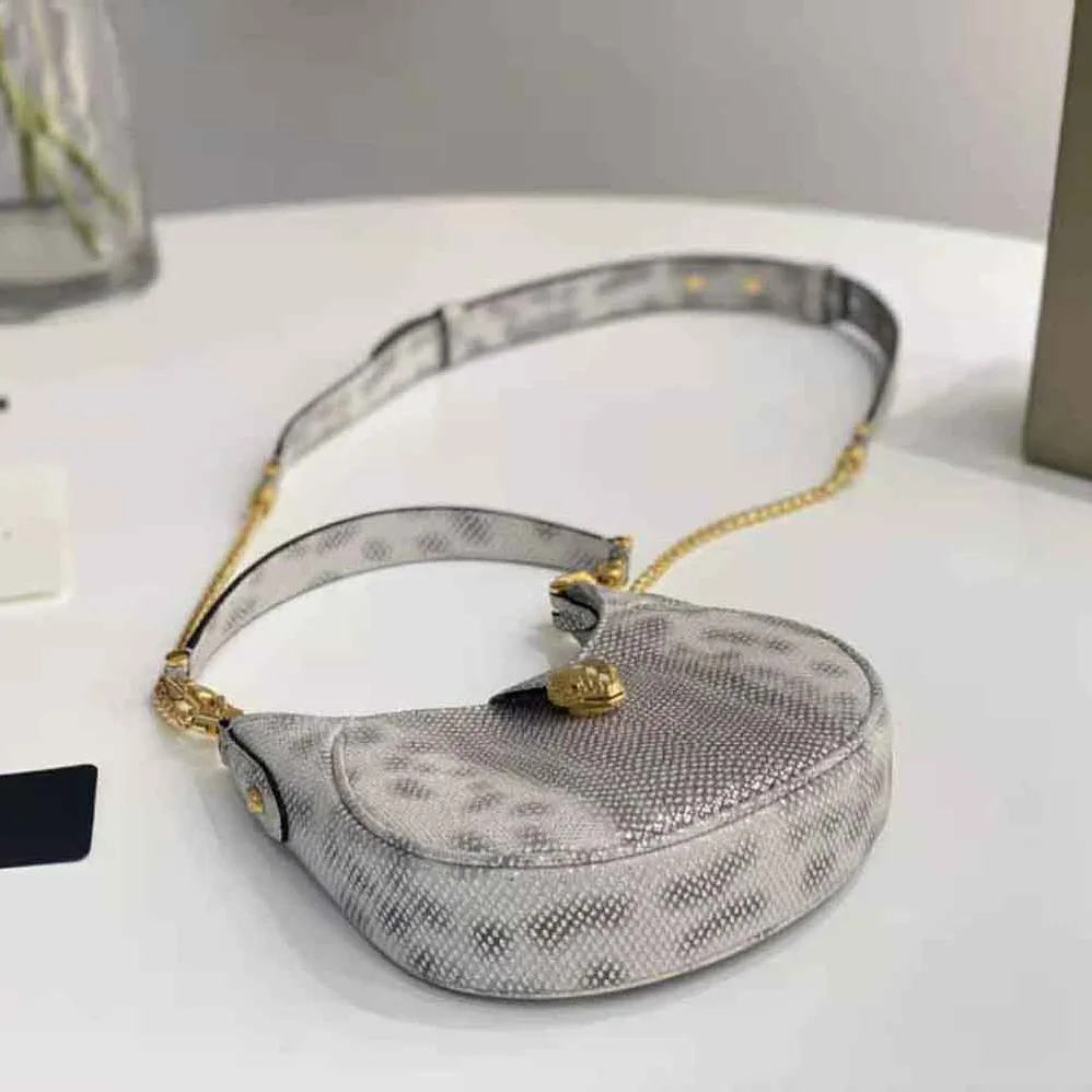 Bvlgari Serpenti Ellipse Crossbody Bag for Women in Silver