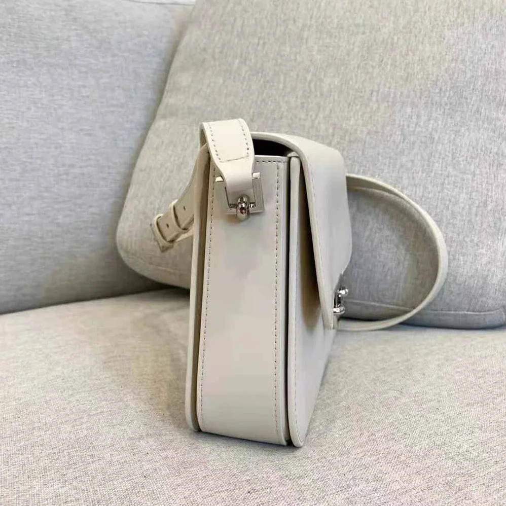 Saint Laurent YSL LE Pave Satchel in Smooth Leather for Women in White