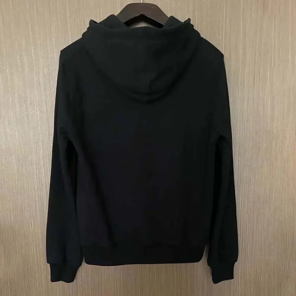 Dior CD Icon Hooded Sweatshirt Black Cotton Fleece for Women