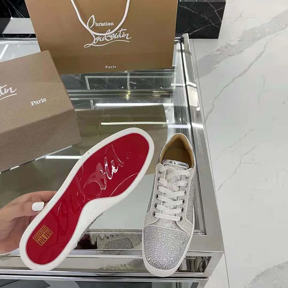 Christian Louboutin Louis Junior Strass for Men in White
