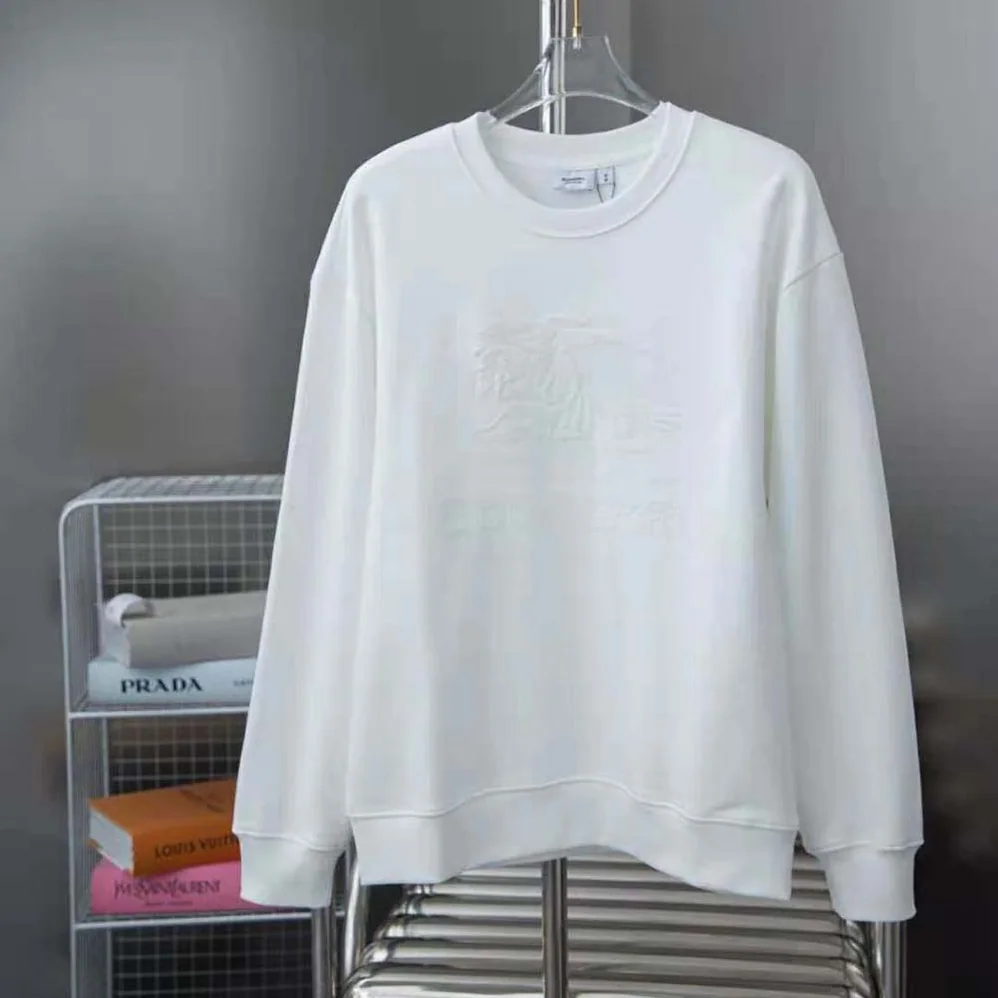 Burberry EKD Cotton Sweatshirt for Men in White