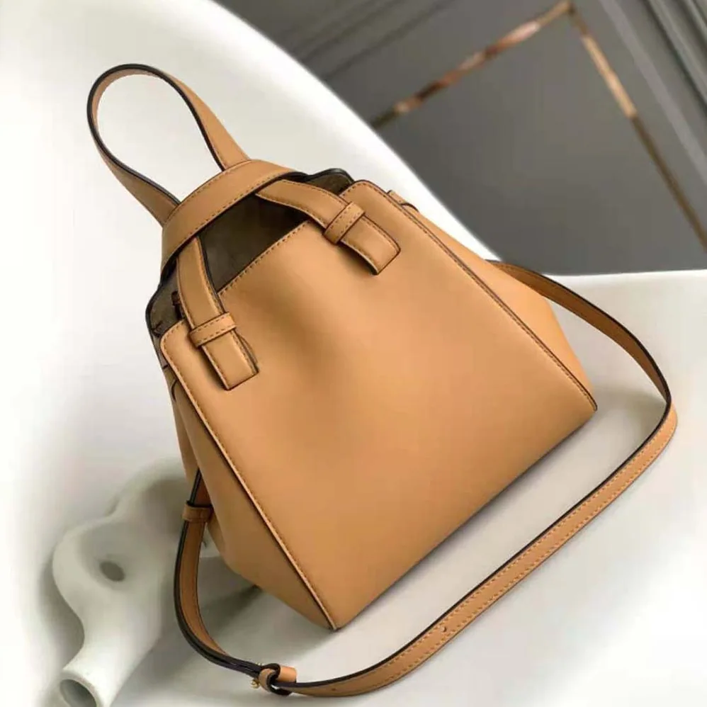 Loewe Hammock Nugget Bag in Nappa Calfskin for Women in Brown Loewe Hammock Nugget Bag in Nappa Calfskin for Women in Brown