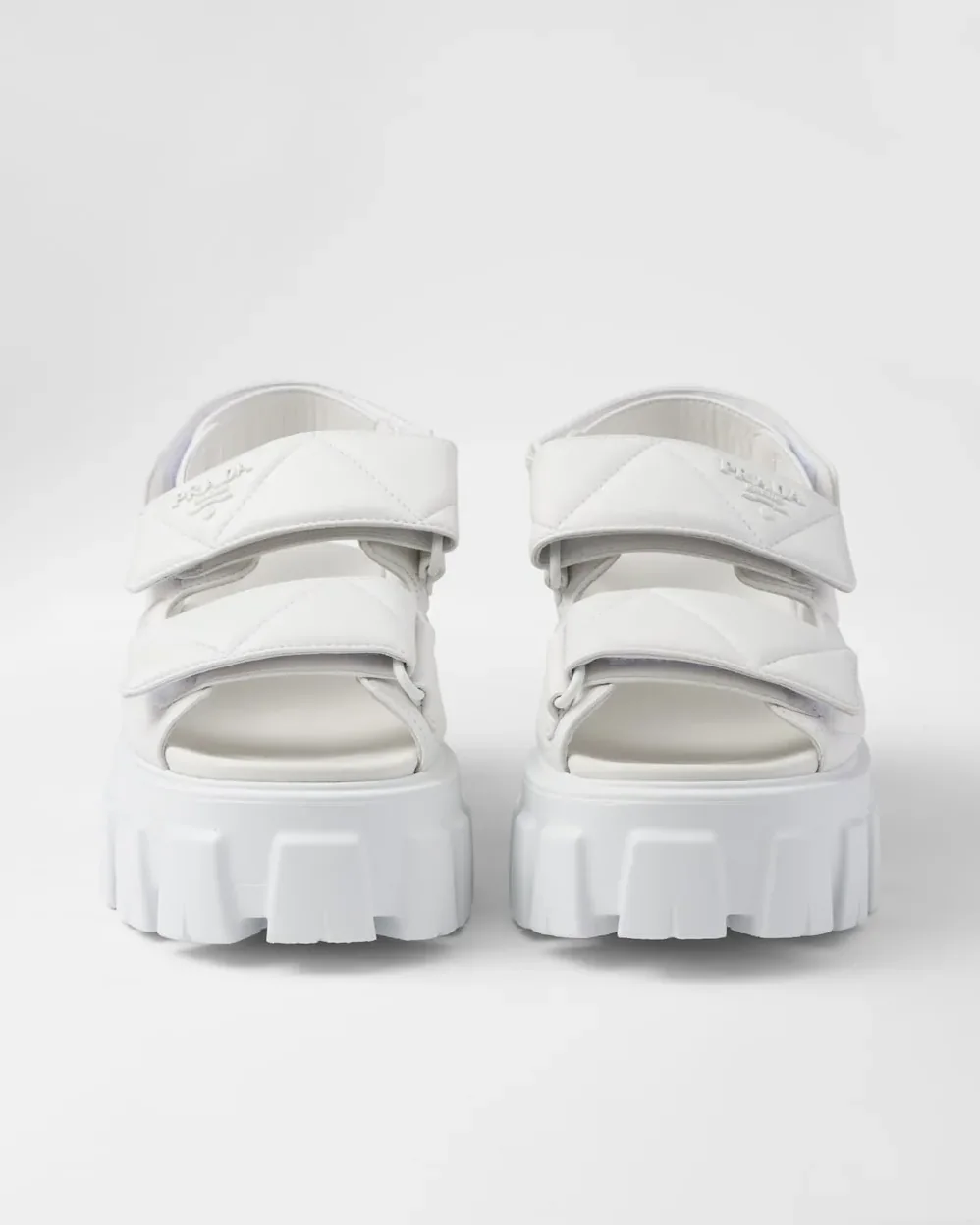 Prada Monolith Nappa Sandals White 1X439N_038_F0009_F_055