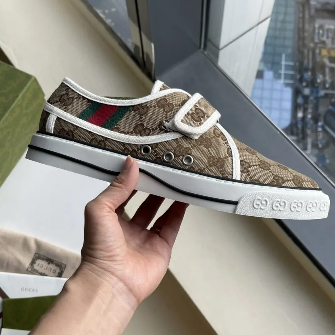 Gucci Tennis 1977 Sneaker Brown Red for Women