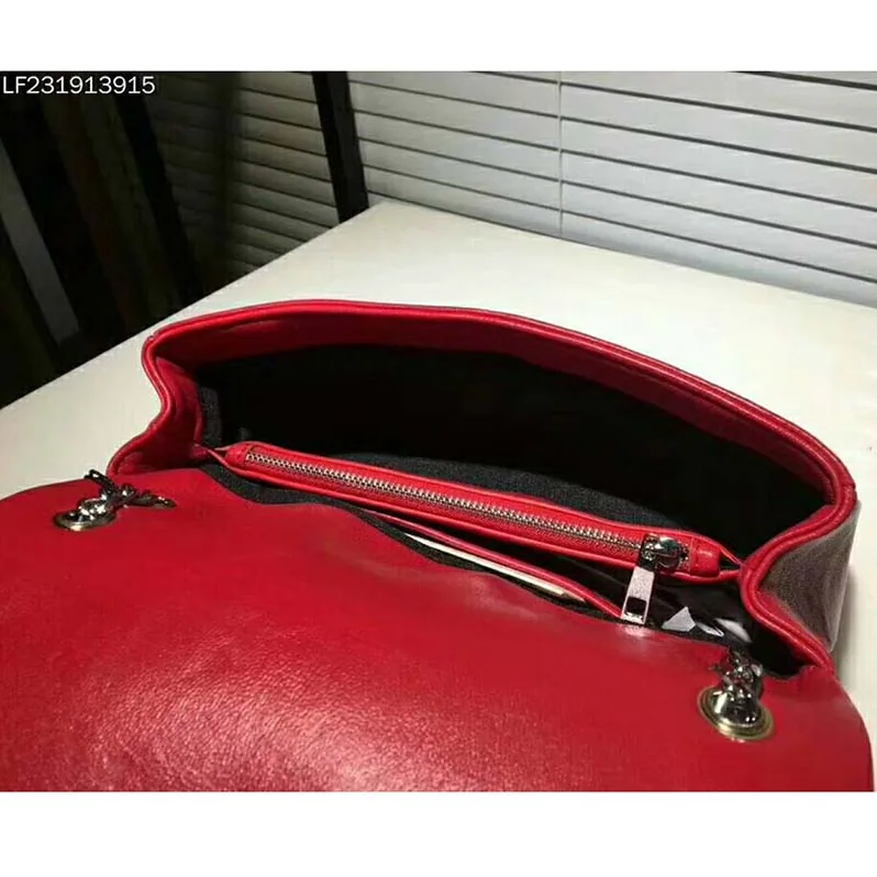 Saint Laurent YSL Medium Jamie Bag in Patchwork Leather in Red Saint Laurent YSL Medium Jamie Bag in Patchwork Leather in Red
