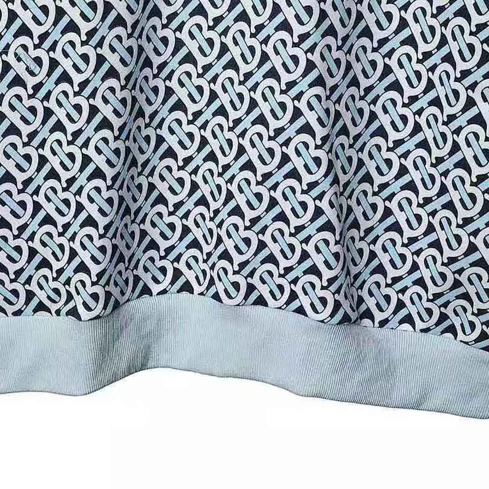 Burberry Monogram Print Cotton Oversized Sweatshirt for Women
