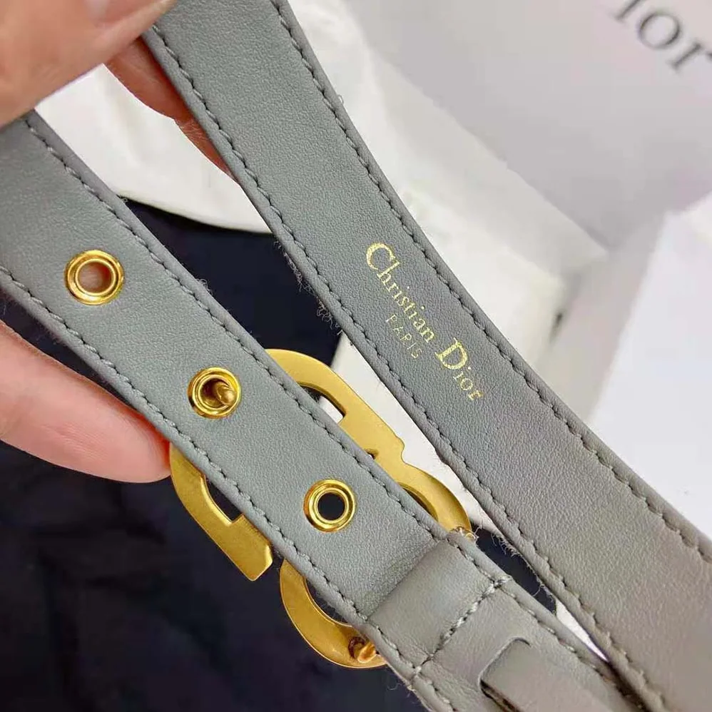 Dior Saddle Belt Gray Dior Oblique Jacquard 20 MM for Women Dior Saddle Belt Gray Dior Oblique Jacquard 20 MM for Women