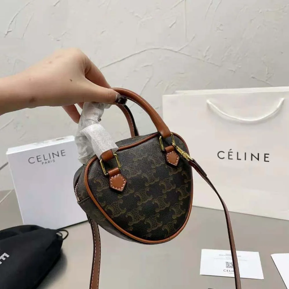 Celine Medium Celine Heart in Triomphe Canvas and Calfskin for Women Celine Medium Celine Heart in Triomphe Canvas and Calfskin for Women