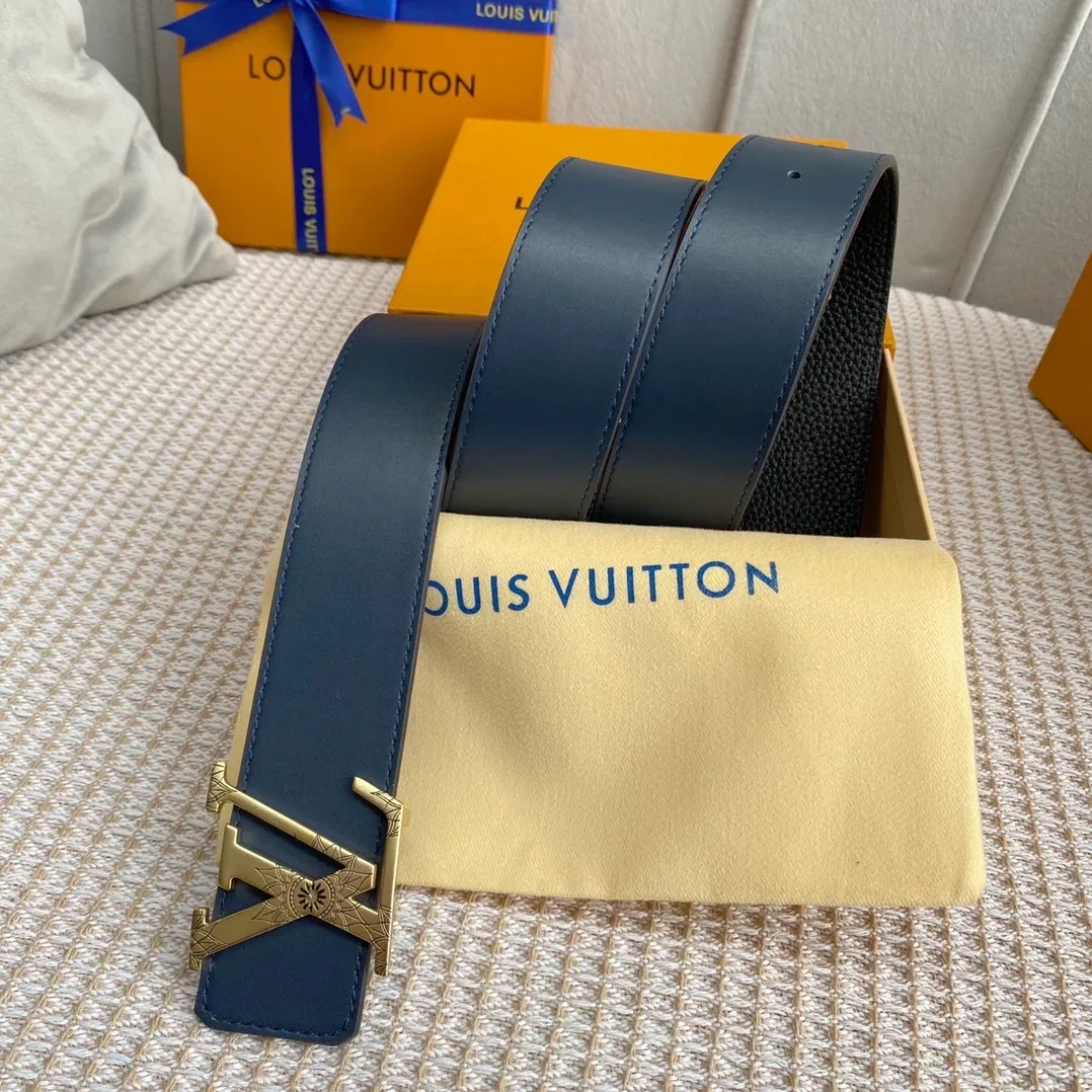 Louis Vuitton Iconic Reversible LV Belt Grey LV for Women Louis Vuitton Iconic Reversible LV Belt Grey LV for Women
