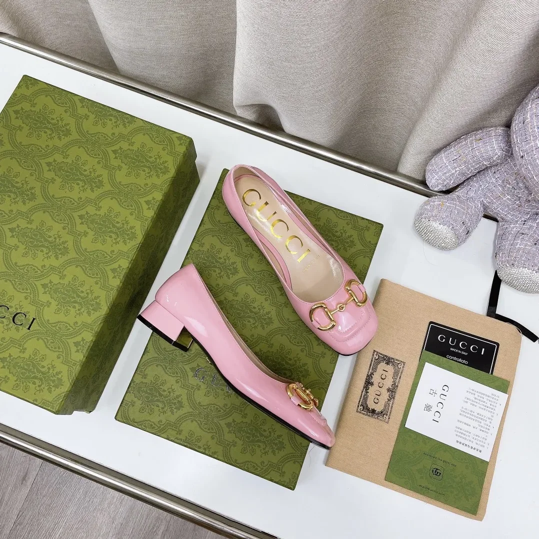 Gucci Ballet Flat With Horsebit Light Pink for Women