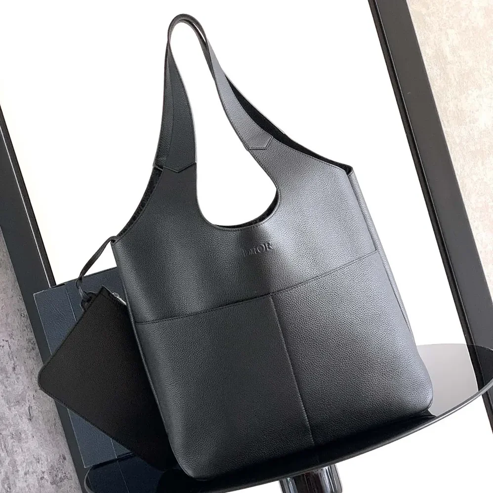 Dior Privé Tote Bag Black Dior Icons Calfskin for Unisex