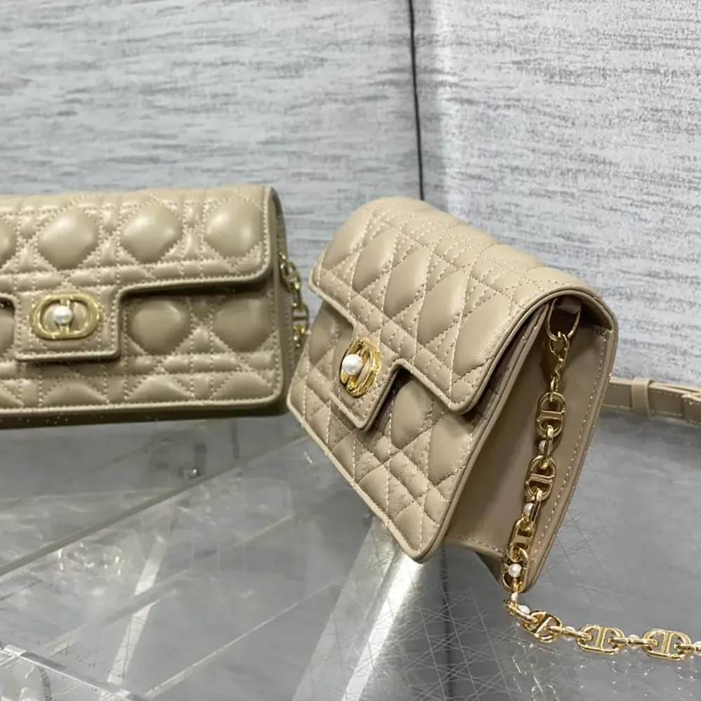Dior Jolie Mini Bag Powder Beige Cannage Lambskin for Women Dior Jolie Mini Bag Powder Beige Cannage Lambskin for Women