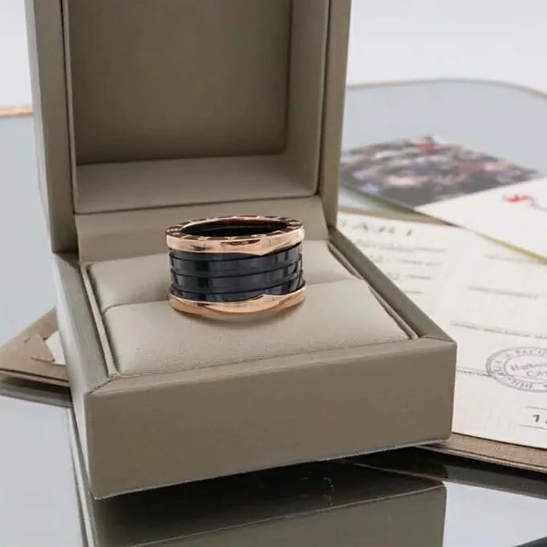 Bvlgari B.zero1 Four-Band Ring Two 18 KT Rose for Women
