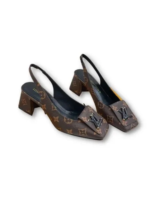 Louis Vuitton Sparkle Slingback Pump Brown Louis Vuitton Sparkle Slingback Pump Brown