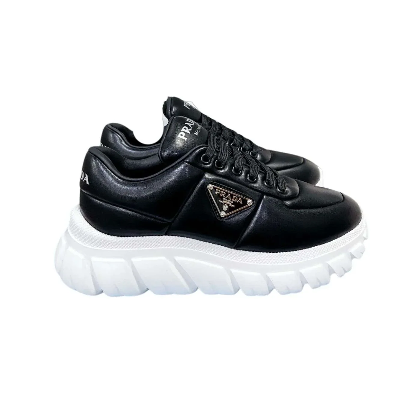 Prada Padded Nappa Sneakers Black Prada Padded Nappa Sneakers Black