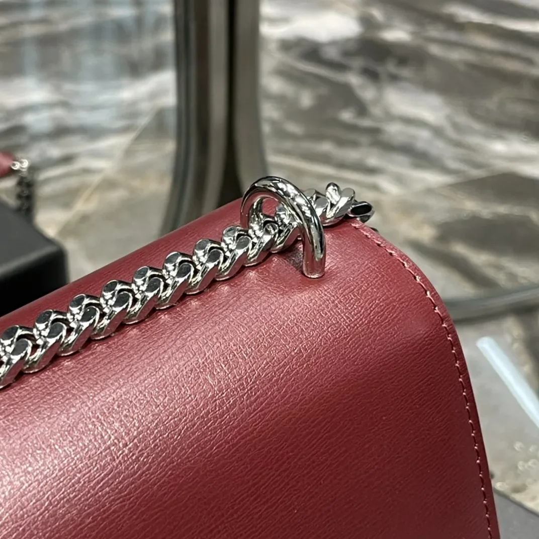 Saint Laurent Sunset Medium Chain Bag Red / Saint Laurent Sunset Medium Chain Bag Red /