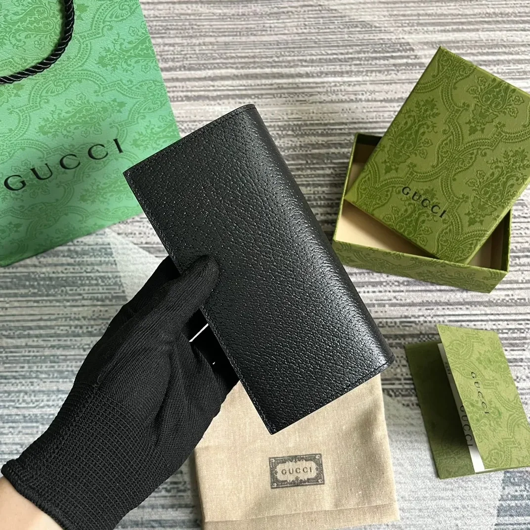 GG Marmont Long Wallet Black / GG Marmont Long Wallet Black /