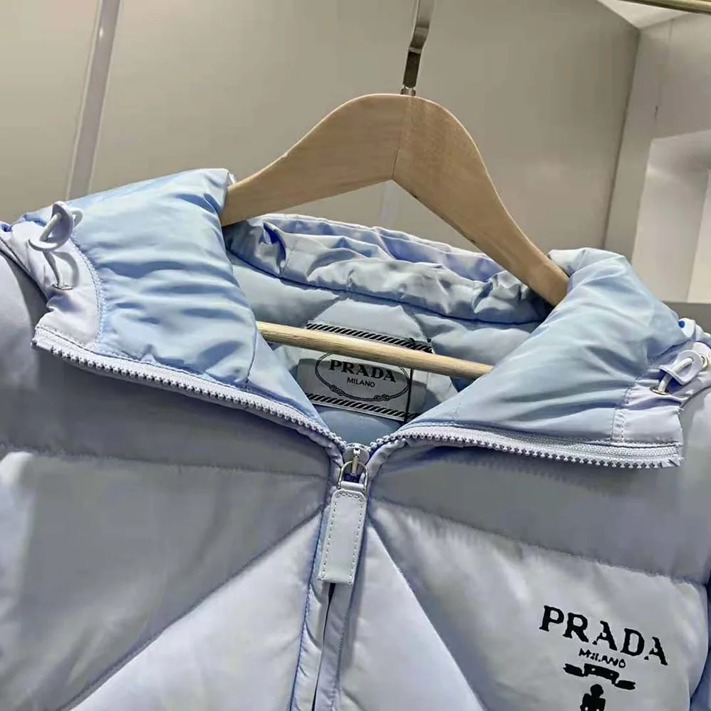Prada Oversized Re for Women in Nylon Gabardine Down Jacket