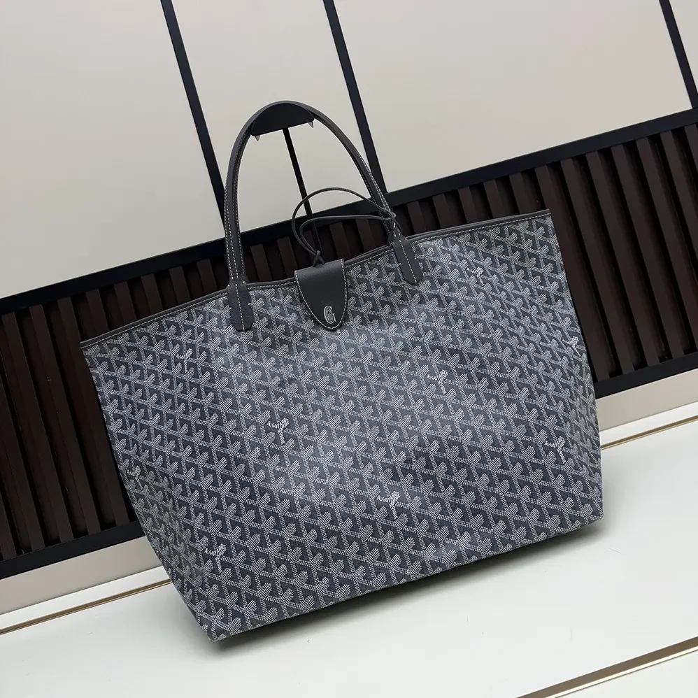 Goyard Saint Louis Gm Bag for Unisex in Grey Goyard Saint Louis Gm Bag for Unisex in Grey