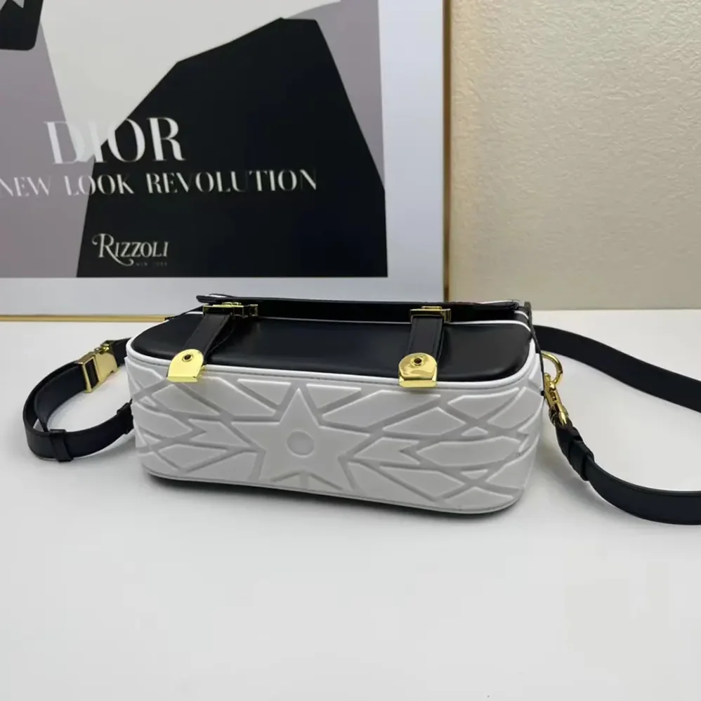 Dior Small Diorcamp Bag Black and White Smooth Calfskin for Women Dior Small Diorcamp Bag Black and White Smooth Calfskin for Women