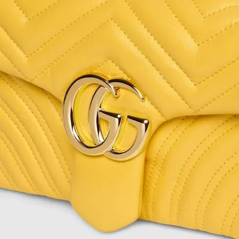 Gucci Marmont Medium Shoulder Bag in Yellow Gold Hardware Gucci Marmont Medium Shoulder Bag in Yellow Gold Hardware