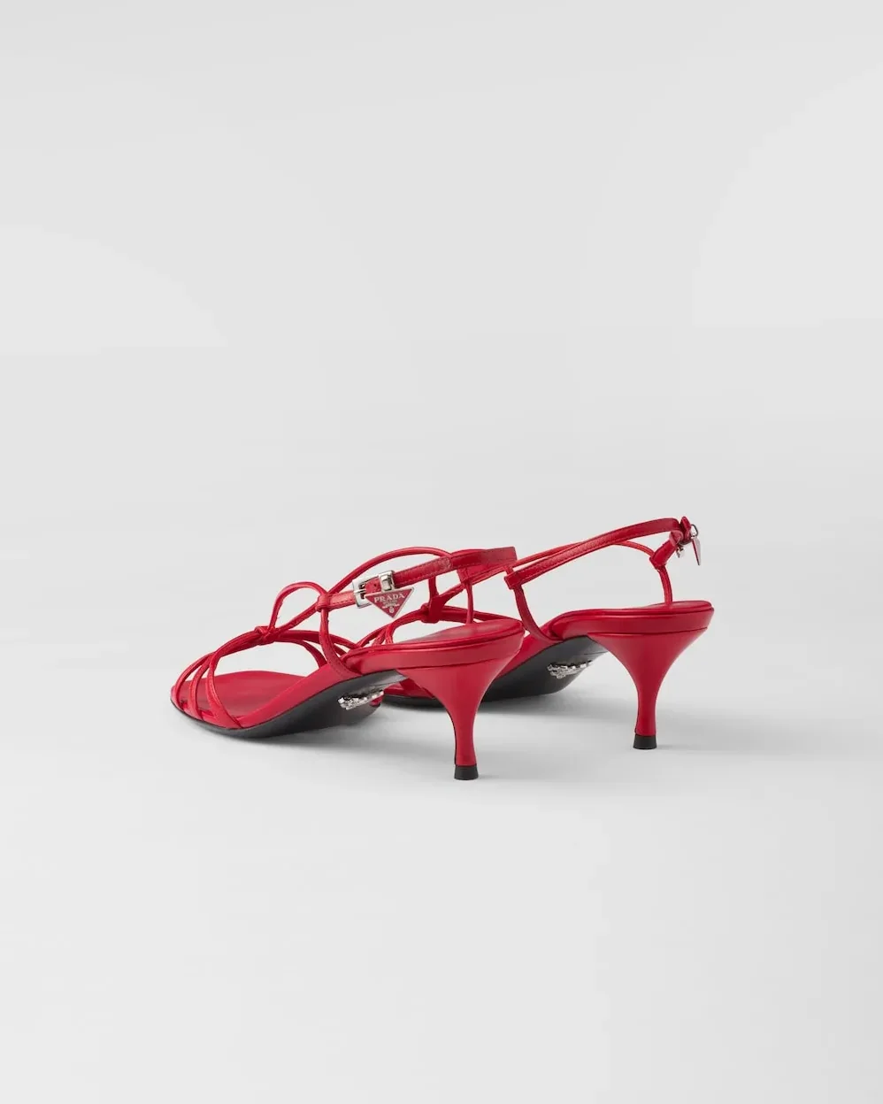 Prada Heeled Sandals Red 1X504N_011_F0011_F_055 Prada Heeled Sandals Red 1X504N_011_F0011_F_055