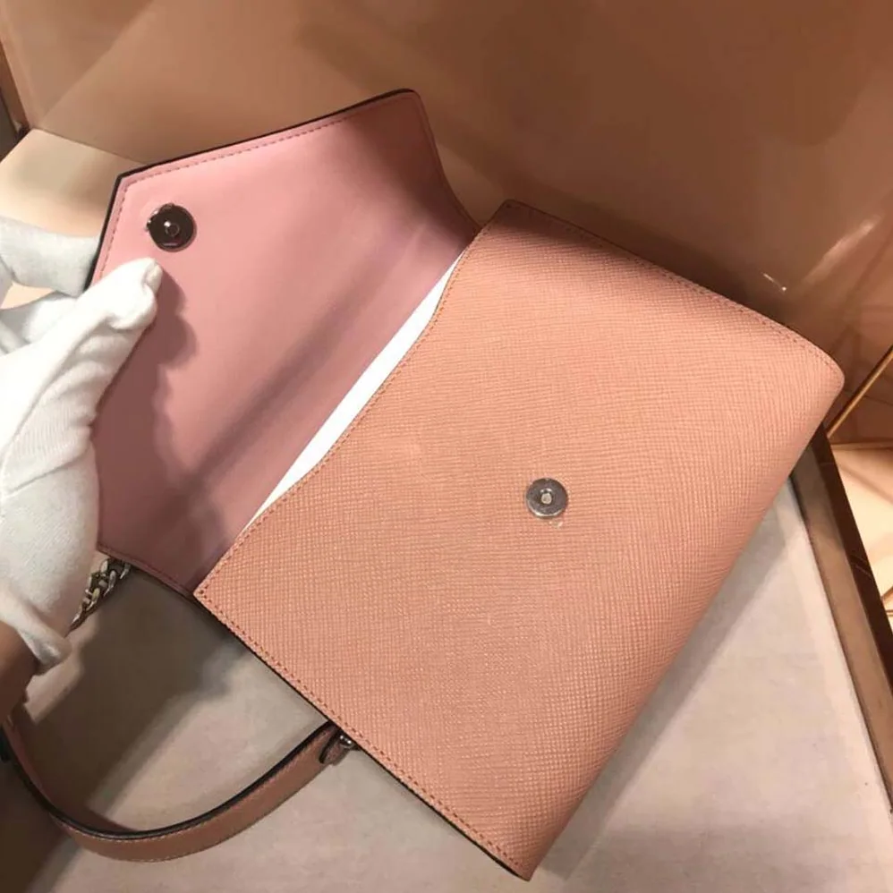 Prada Monochrome Saffiano Leather Bag for Women in Pink Prada Monochrome Saffiano Leather Bag for Women in Pink