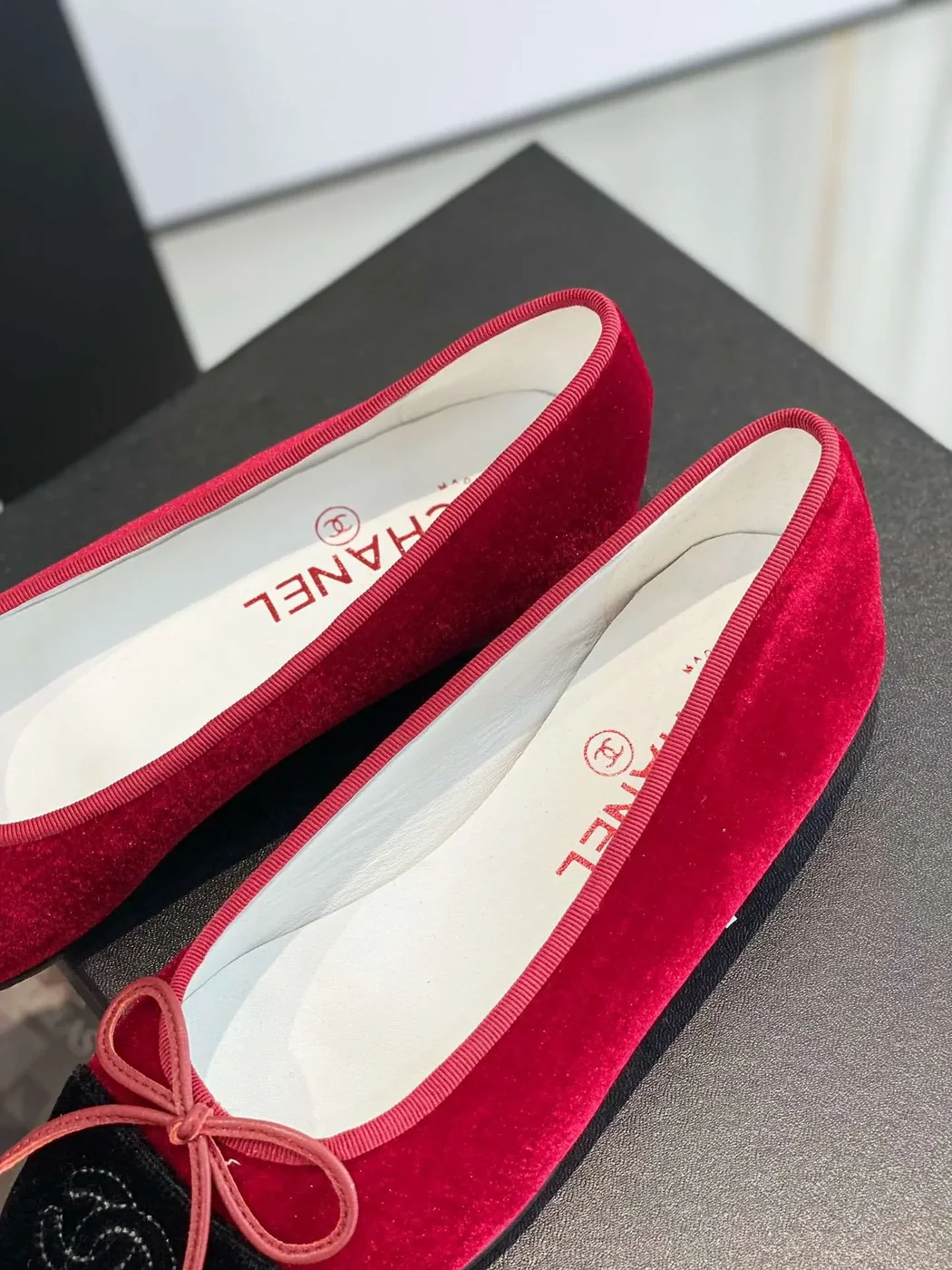 Chanel Ballet Flats Red Chanel Ballet Flats Red