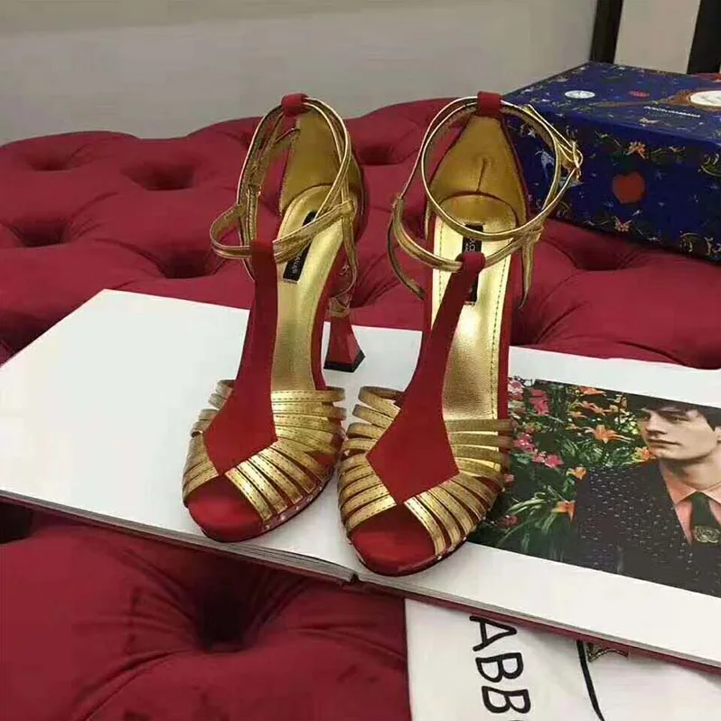 Dolce Gabbana D&G Shoes Sandals in Suede and Mordore with Sculpted Heel-105mm for Women in Red Dolce Gabbana D&G Shoes Sandals in Suede and Mordore with Sculpted Heel-105mm for Women in Red