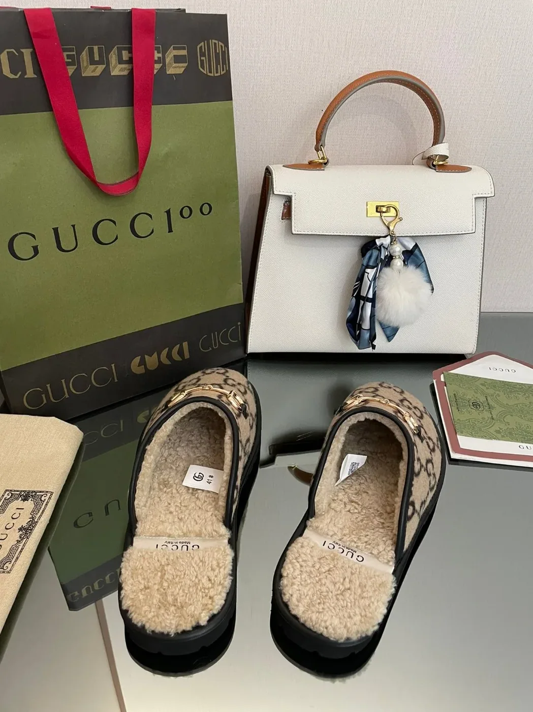 Gucci GG Slipper With Horsebit Brown GG Shoes for Men