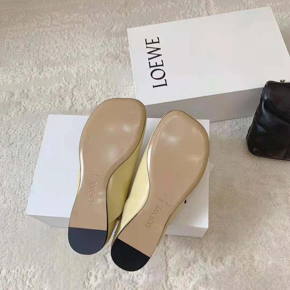 Loewe Toy Slipper in Goatskin for Women in Yellow Loewe Toy Slipper in Goatskin for Women in Yellow