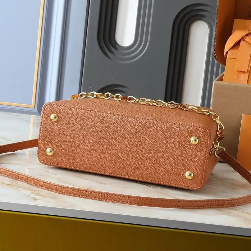 Louis Vuitton Capucines BB Top Handle Bag in Tan Gold Hardware Louis Vuitton Capucines BB Top Handle Bag in Tan Gold Hardware