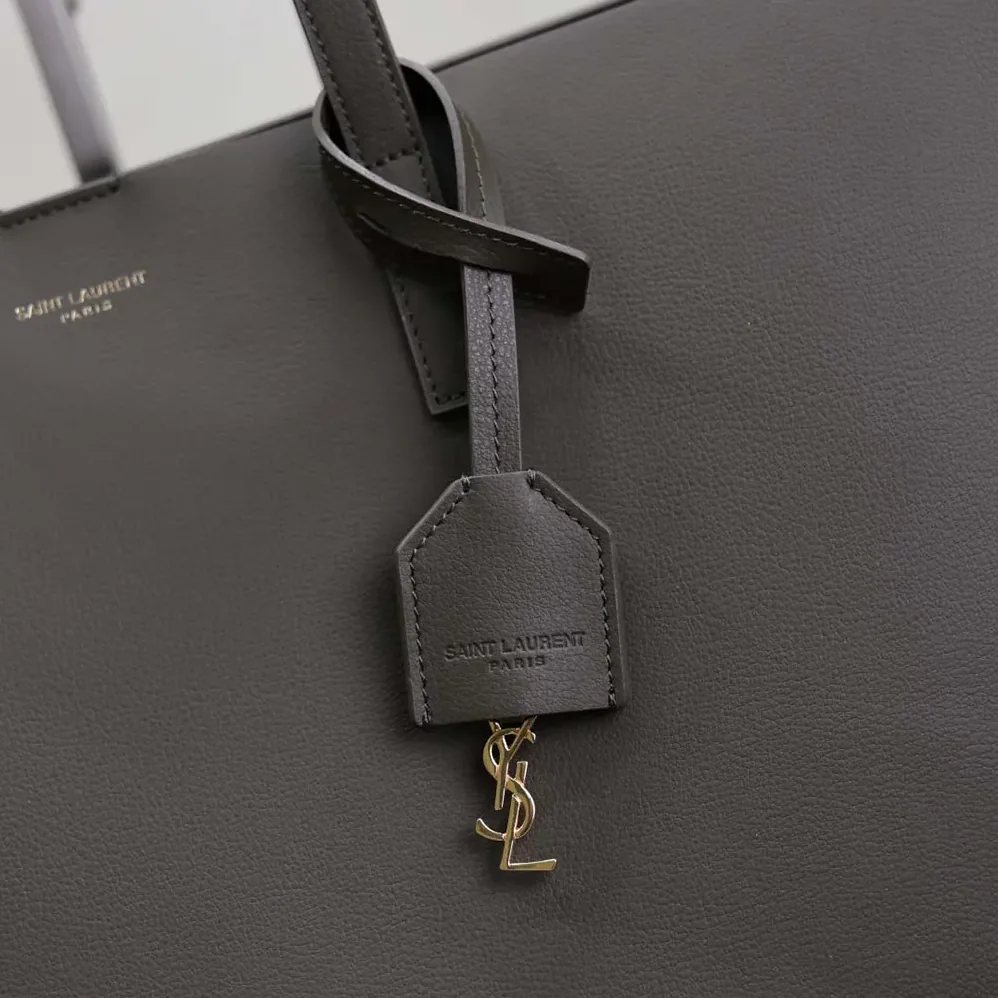 Saint Laurent YSL Shopping Saint Laurent in Leather for Women in Gray Saint Laurent YSL Shopping Saint Laurent in Leather for Women in Gray