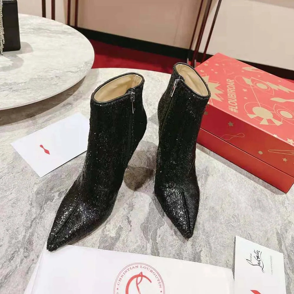 Christian Louboutin So Kate Booty 100 mm Heel Height for Women in Black Christian Louboutin So Kate Booty 100 mm Heel Height for Women in Black