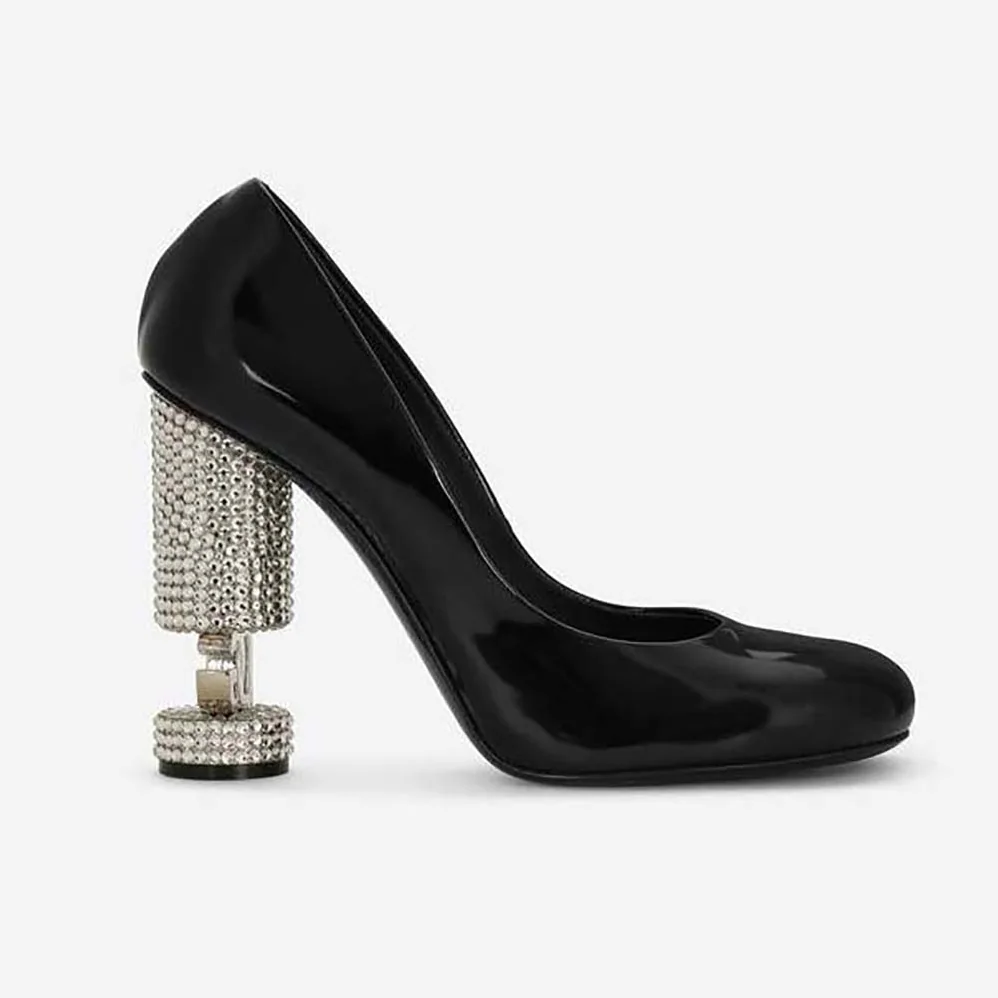 Dolce Gabbana D&G Polished Calfskin Pumps for Women Dolce Gabbana D&G Polished Calfskin Pumps for Women