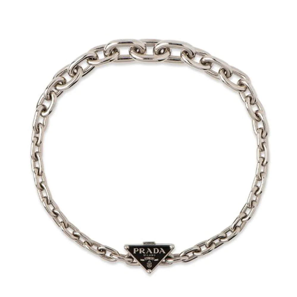 Prada Symbole Necklace 925 Sterling Silver for Women Prada Symbole Necklace 925 Sterling Silver for Women