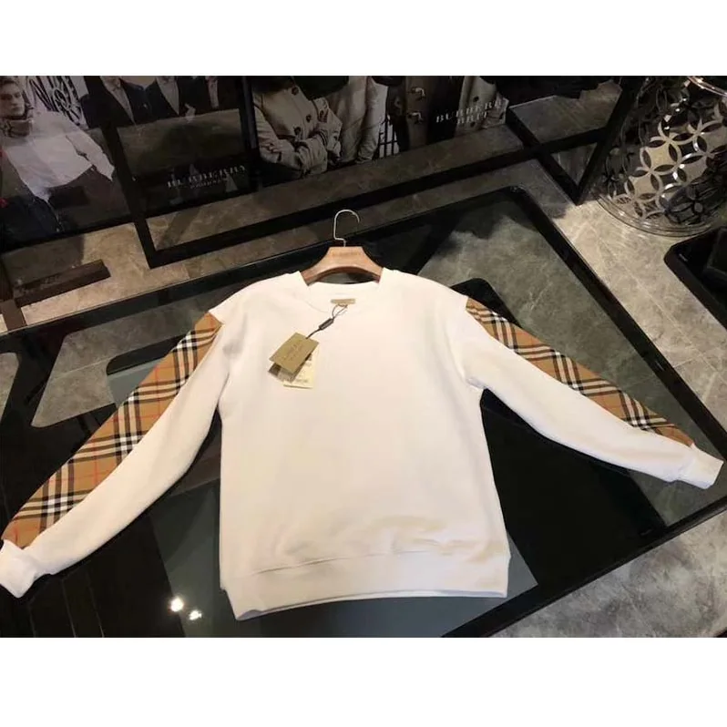 Burberry Vintage Check Detail Cotton Blend Sweatshirt for Unisex