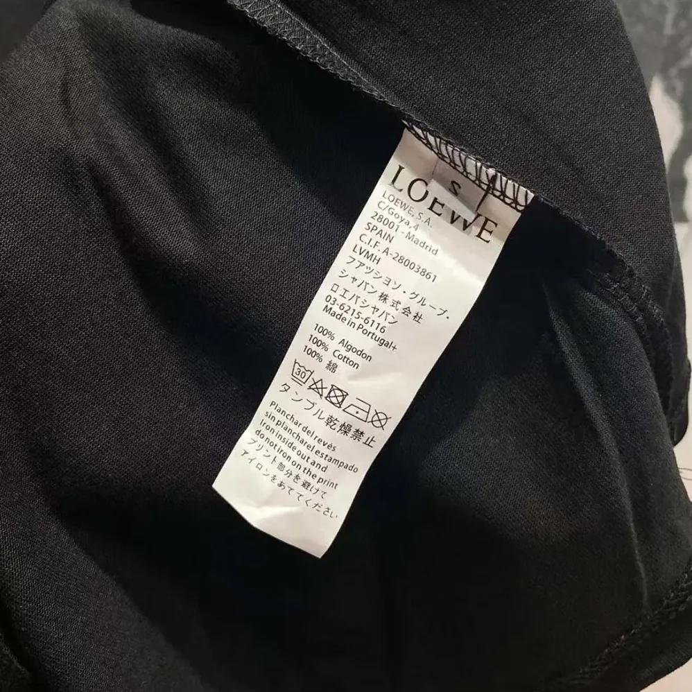 Loewe Relaxed Fit T-shirt in Cotton for Men in Black