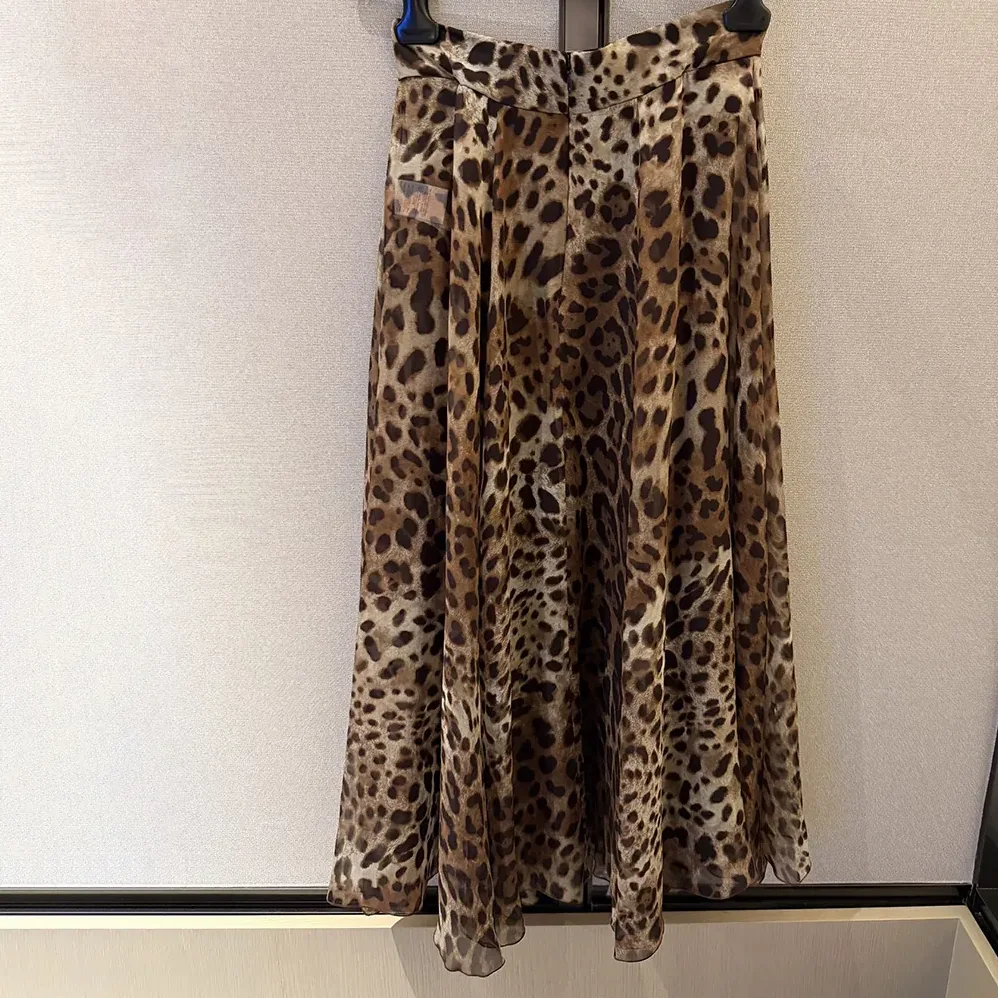 Dolce Gabbana D&G Leopard for Women in Print Chiffon Circle Skirt