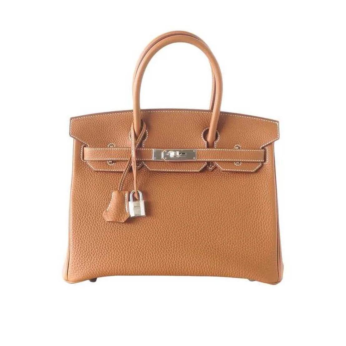 Hermes Birkin 25 Bag in Togo Leather with Gold Hardware in Brown Hermes Birkin 25 Bag in Togo Leather with Gold Hardware in Brown