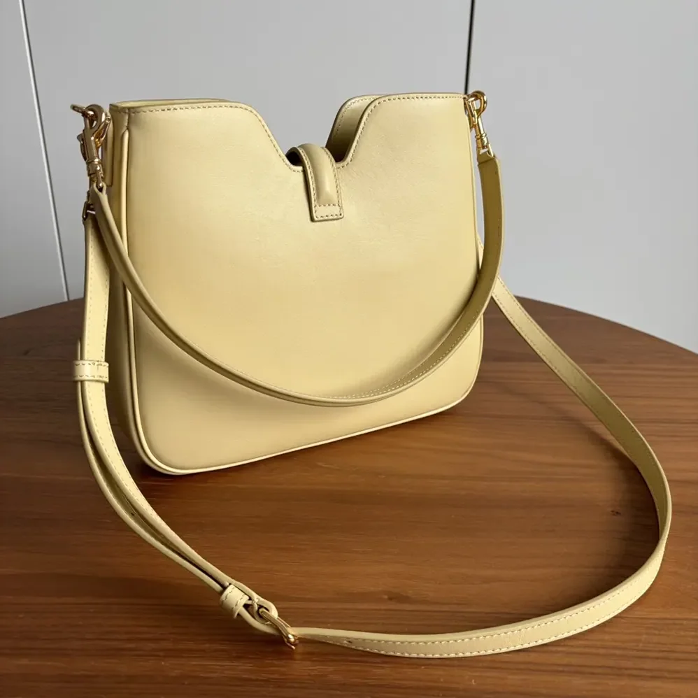 Celine Small Camille 16 Soft Bag in Smooth Calfskin for Women in Yellow