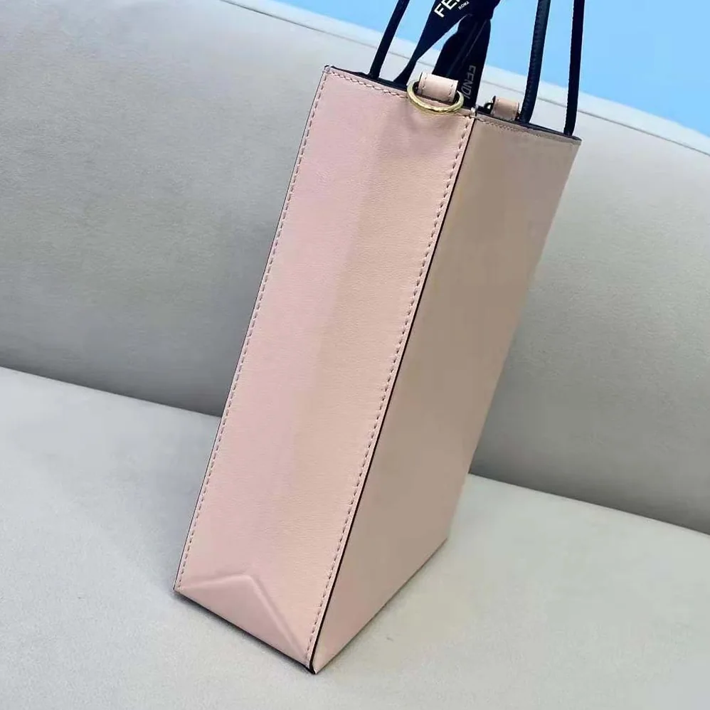 Fendi Fendi Pack Small Shopping Bag Pink Leather Bag for Women Fendi Fendi Pack Small Shopping Bag Pink Leather Bag for Women