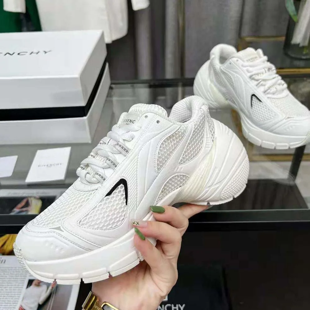 Givenchy TK-MX Runner Sneakers in Mesh for Unisex in White Givenchy TK-MX Runner Sneakers in Mesh for Unisex in White