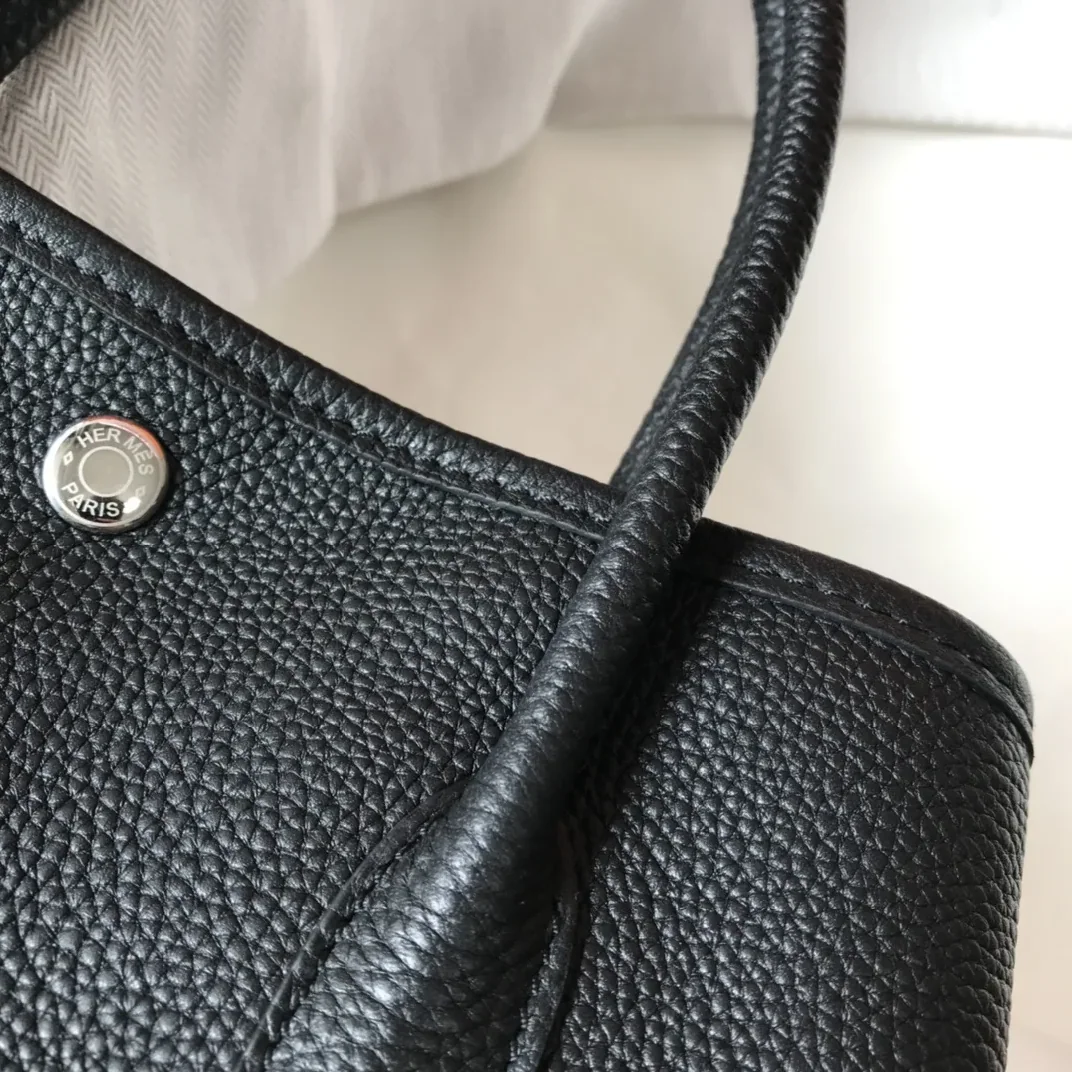 Hermes Garden Party 30 Tote Bag Black