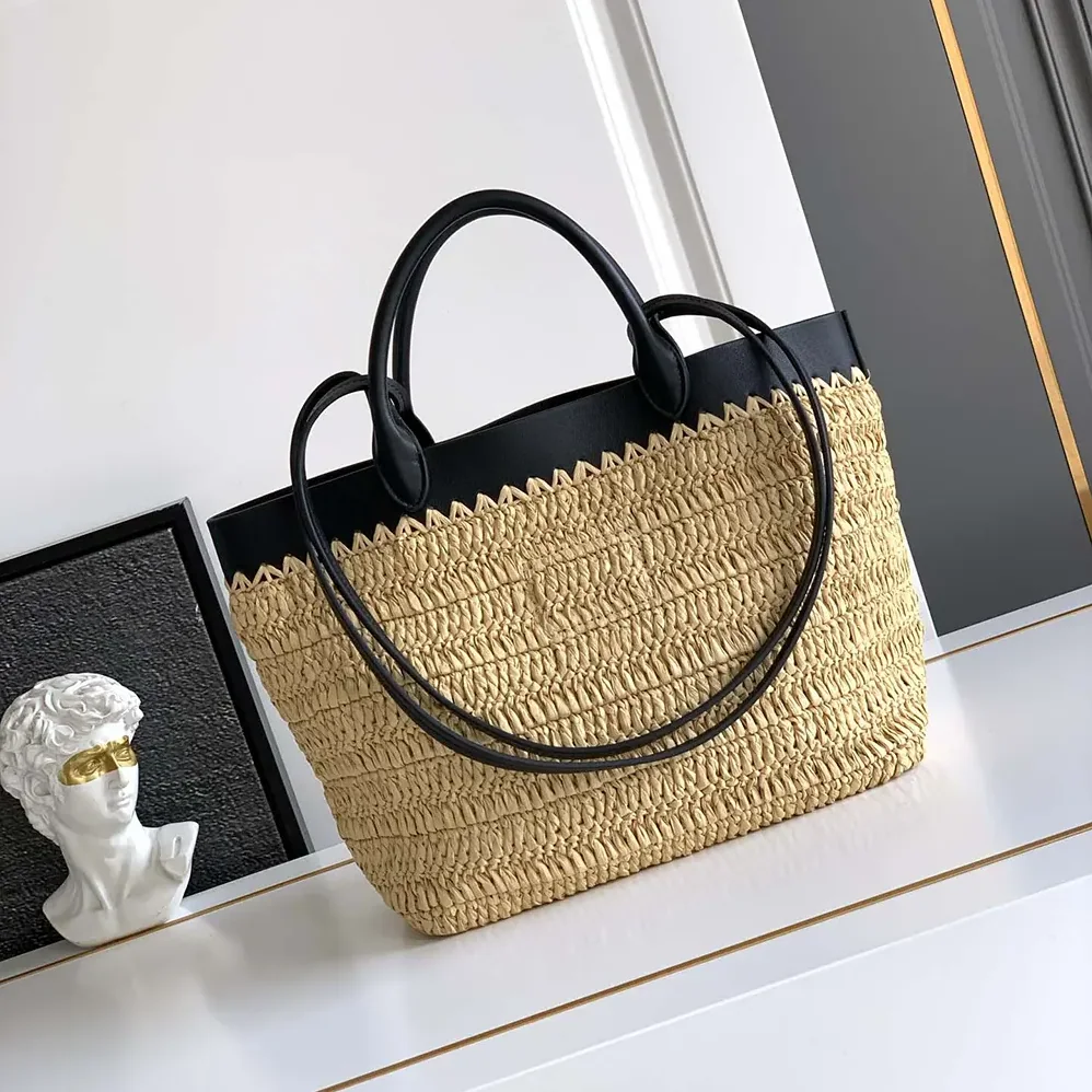 Prada Small Crochet and Leather Tote Bag for Women Prada Small Crochet and Leather Tote Bag for Women