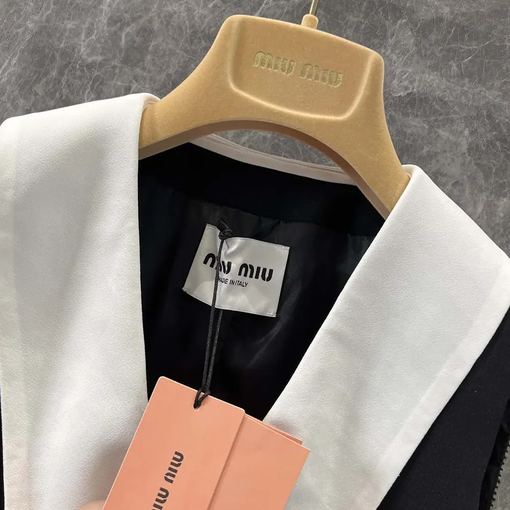 Miu Miu Grain De Poudre Wool Mini for Women in dress Miu Miu Grain De Poudre Wool Mini for Women in dress