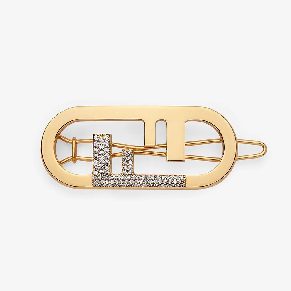 Fendi Hair Clip with Fendi O'Lock Motif for Women