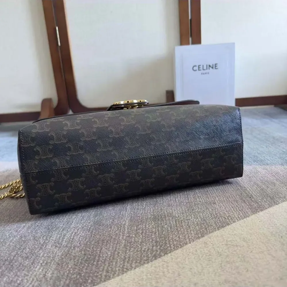 Celine Large Celine Victoire Bag in Triomphe Canvas 118222FRH.04LU for Women Celine Large Celine Victoire Bag in Triomphe Canvas 118222FRH.04LU for Women