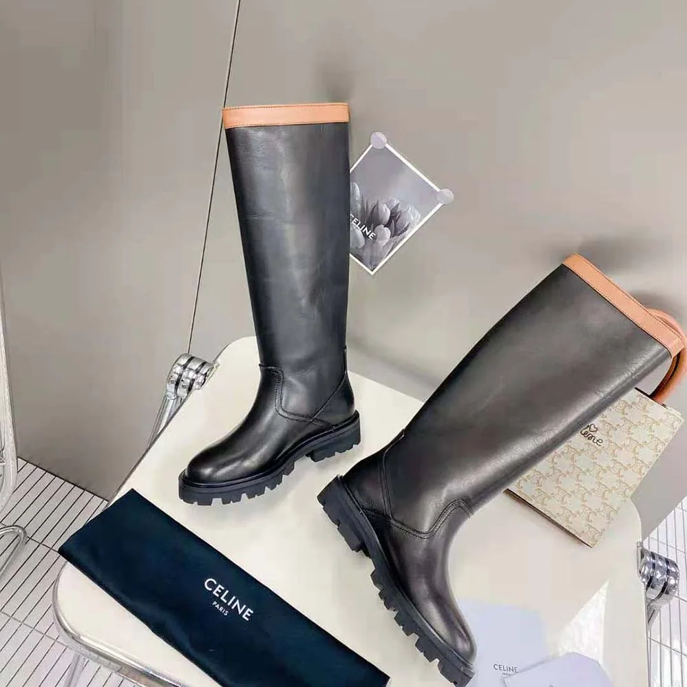Celine Margaret High Boot in Calfskin for Women