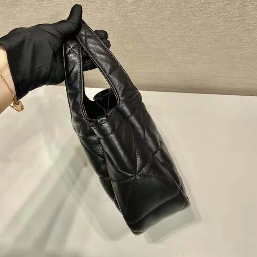 Prada Small Nappa-Leather Tote Bag with Topstitching for Women Prada Small Nappa-Leather Tote Bag with Topstitching for Women